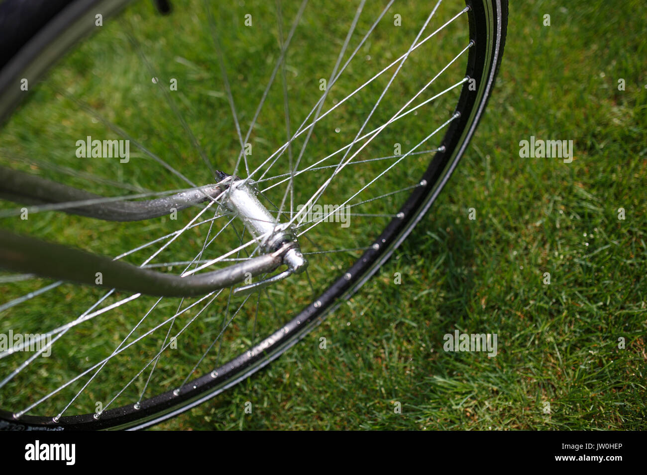 Libre de roue d'un vélo vintage Banque D'Images
