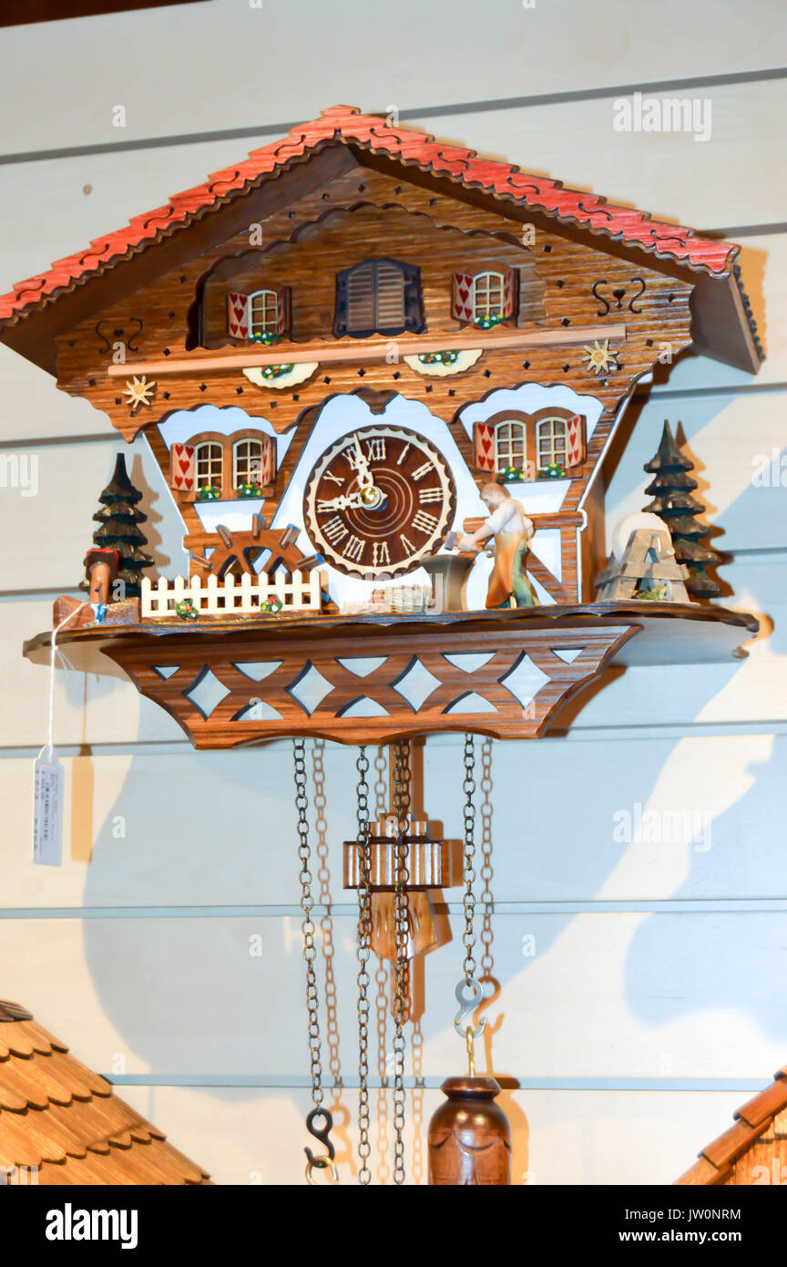 Cuckoo Clock dans la forêt Noire en Allemagne Banque D'Images