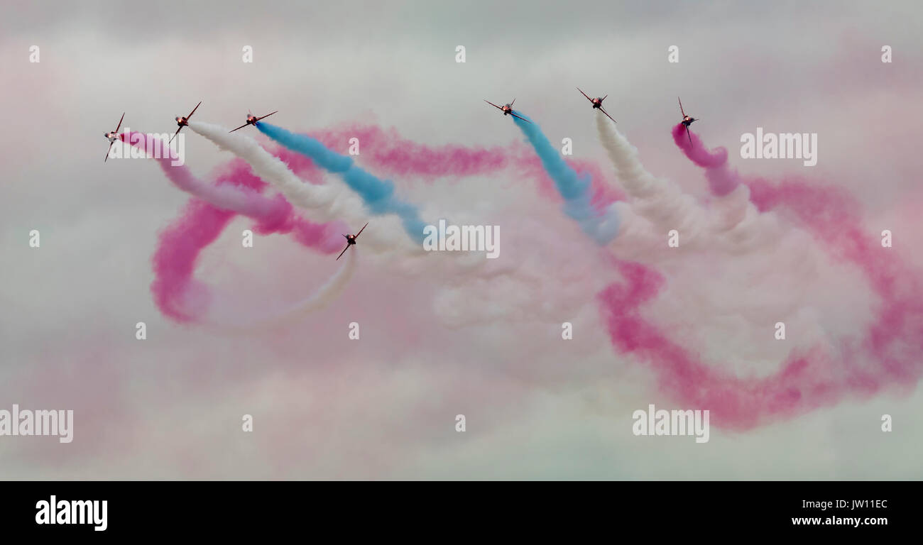 Des flèches rouges RAF Aerobatic Dream Banque D'Images