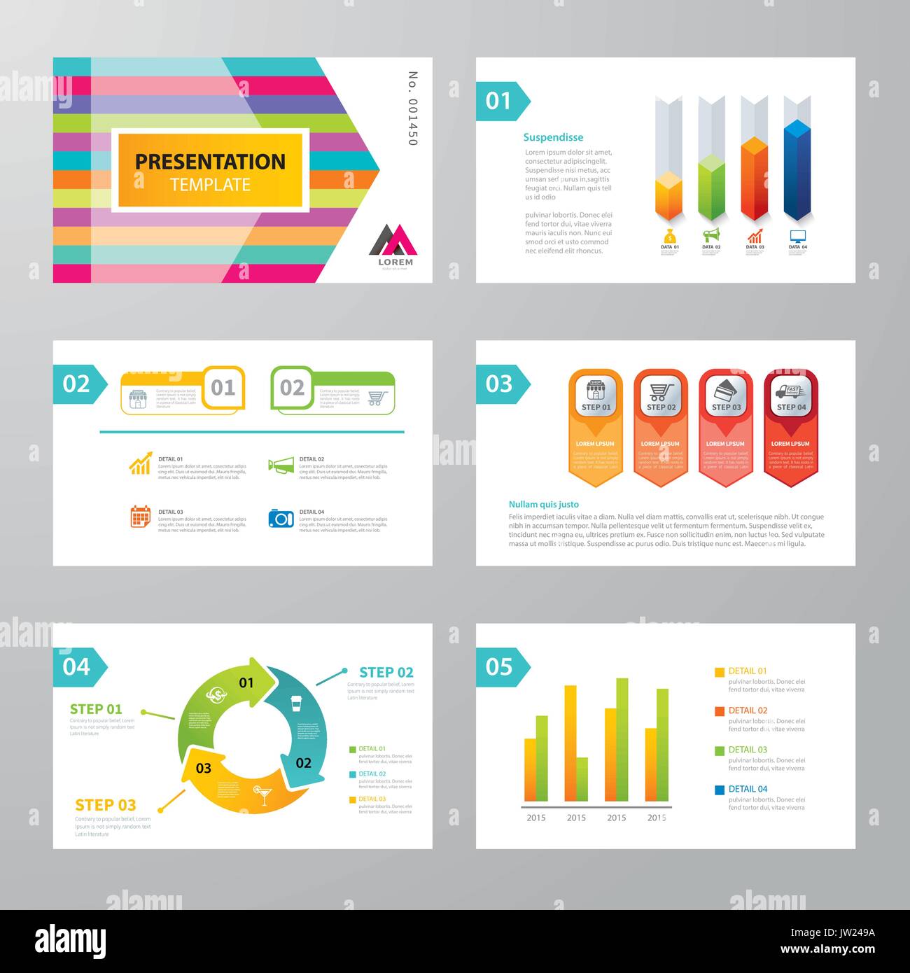 modèle de présentation infographique