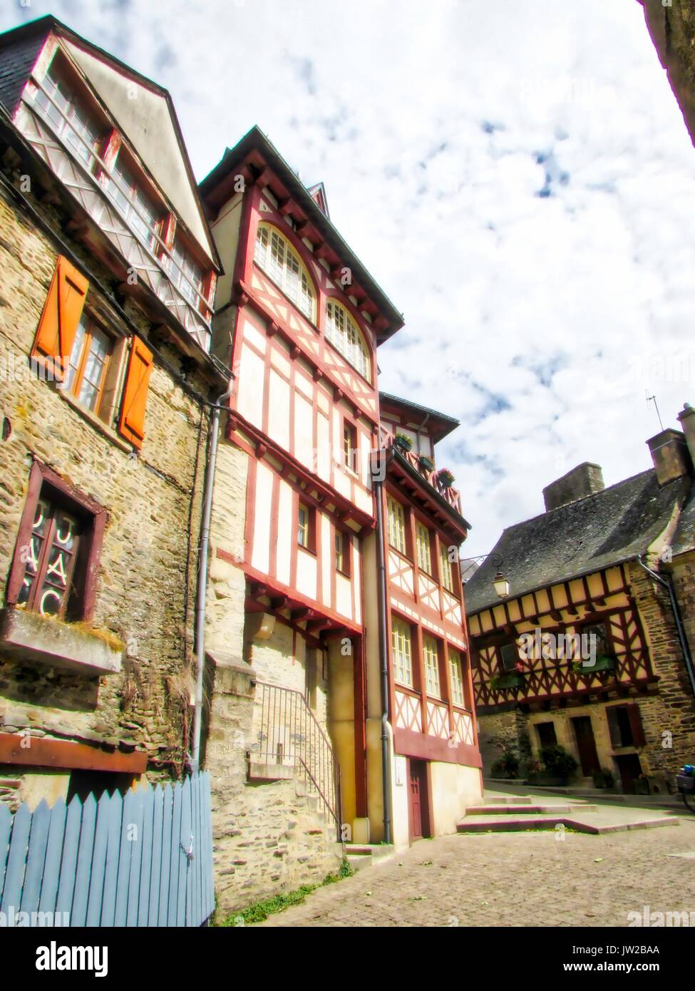 Bâtiments de Josselin, Bretagne France 2017 Banque D'Images