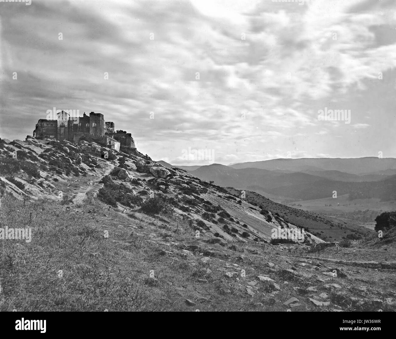 Castellar de la route vers Jimena Banque D'Images