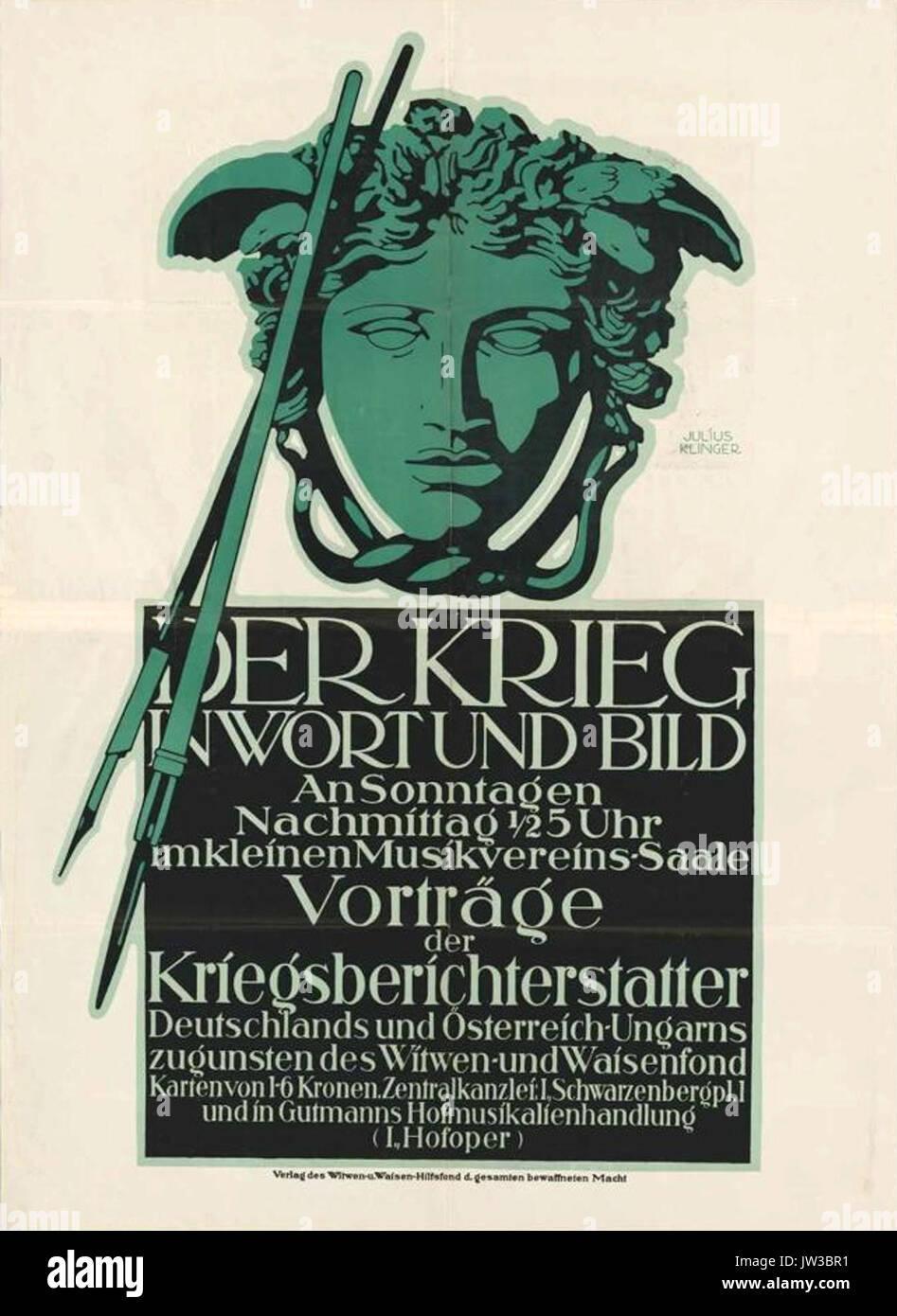 Julius Klinger Der Krieg in Wort und Bild Banque D'Images