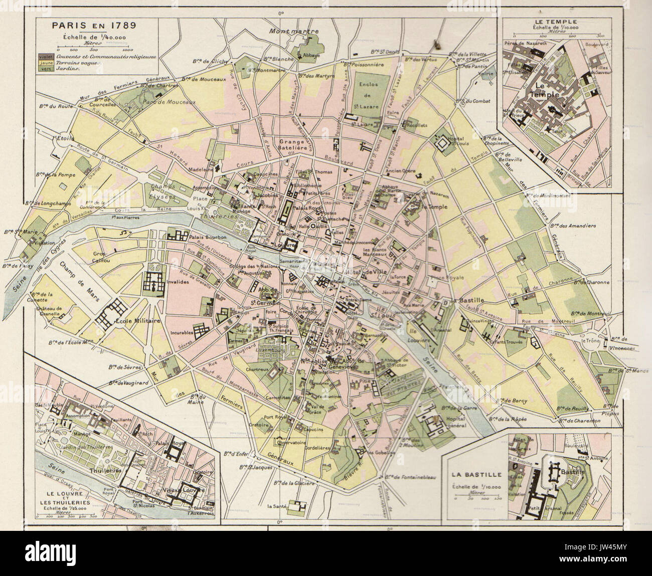 paris-map-1789-banque-de-photographies-et-d-images-haute-r-solution