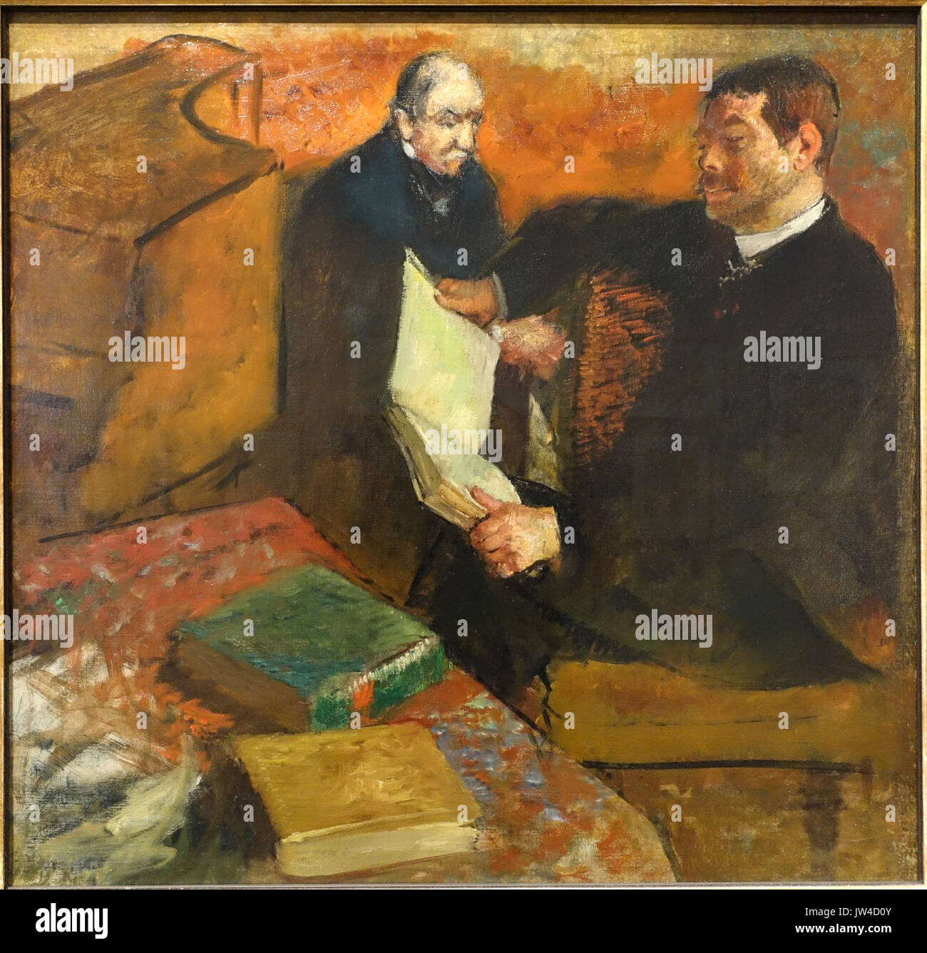 Lorenzo païens et Auguste de Gas, par Hilaire Germain Edgar Degas, c 1895, huile sur toile Fogg Art Museum, Harvard University DSC01180 Banque D'Images