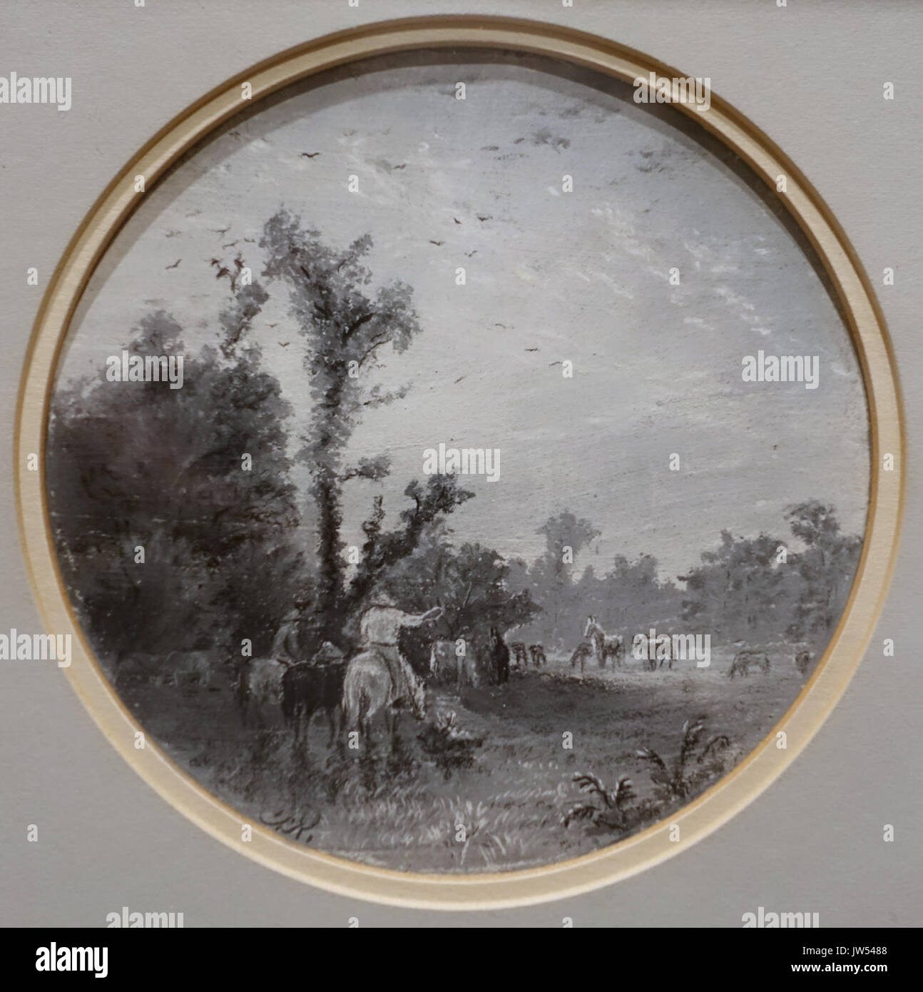 Les chevaux sauvages, la chasse par Frank Reaugh, c 1878 1880, pastel et mine de plomb sur papier Harry Ransom Center University of Texas at Austin DSC08455 Banque D'Images