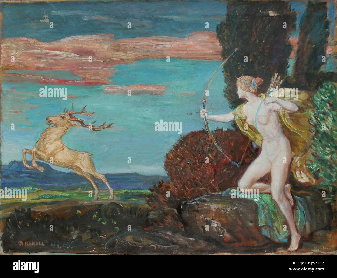 Max Kuschel Diana Banque D'Images