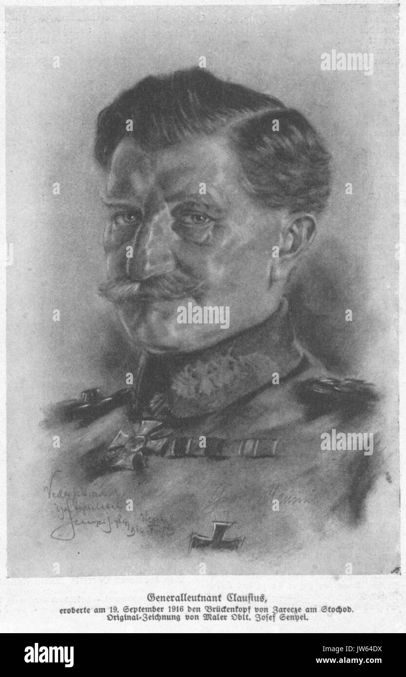 Clausius Hermann (1854 1925) um 1916 Mischtechnik von Josef Senyei (1895 1944) Banque D'Images