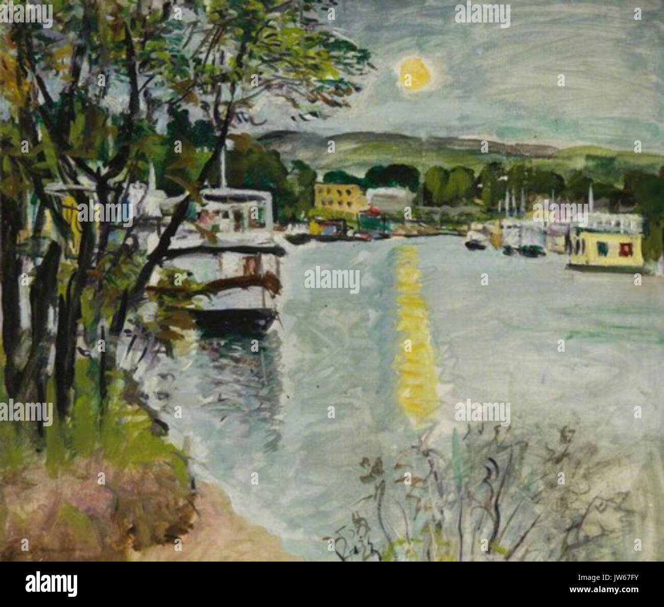 Hunter moonlight Loch Lomond Banque D'Images