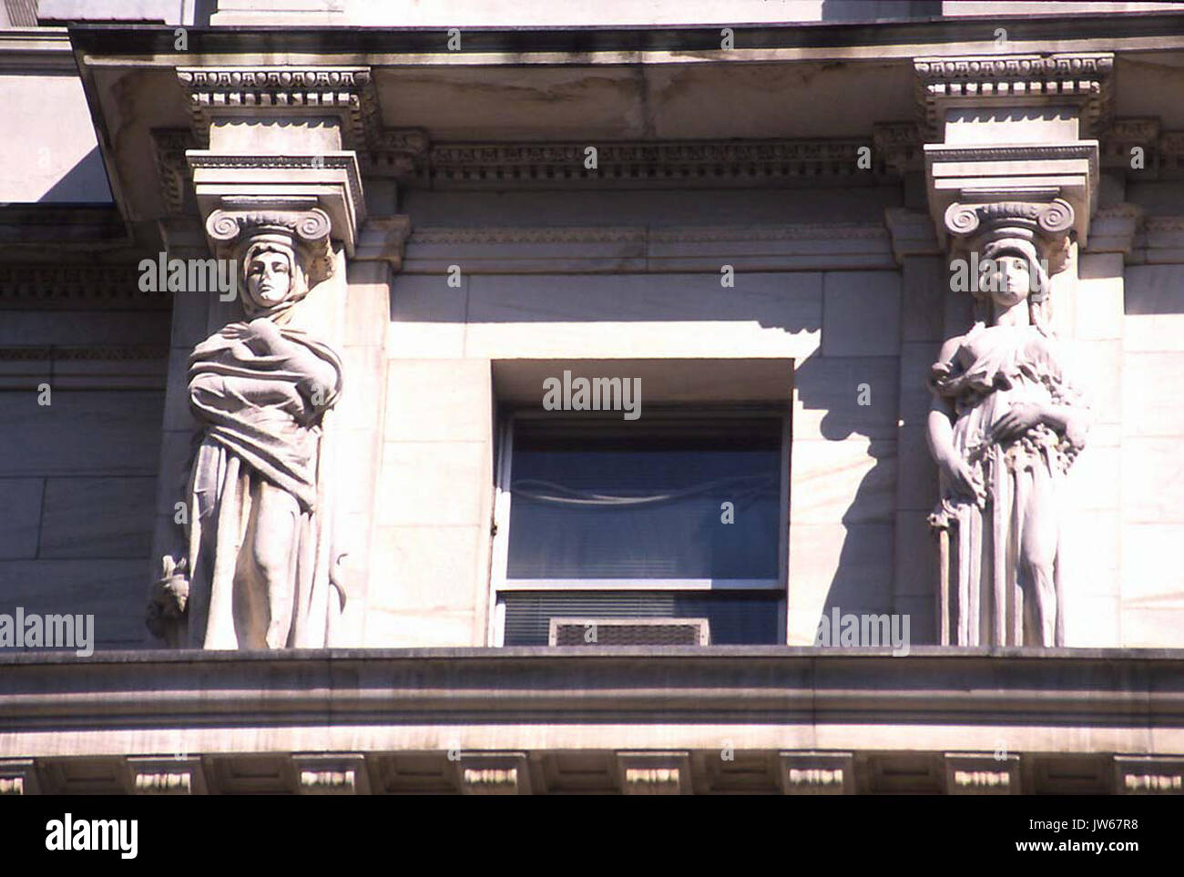 Caryatides représentant les saisons Banque D'Images