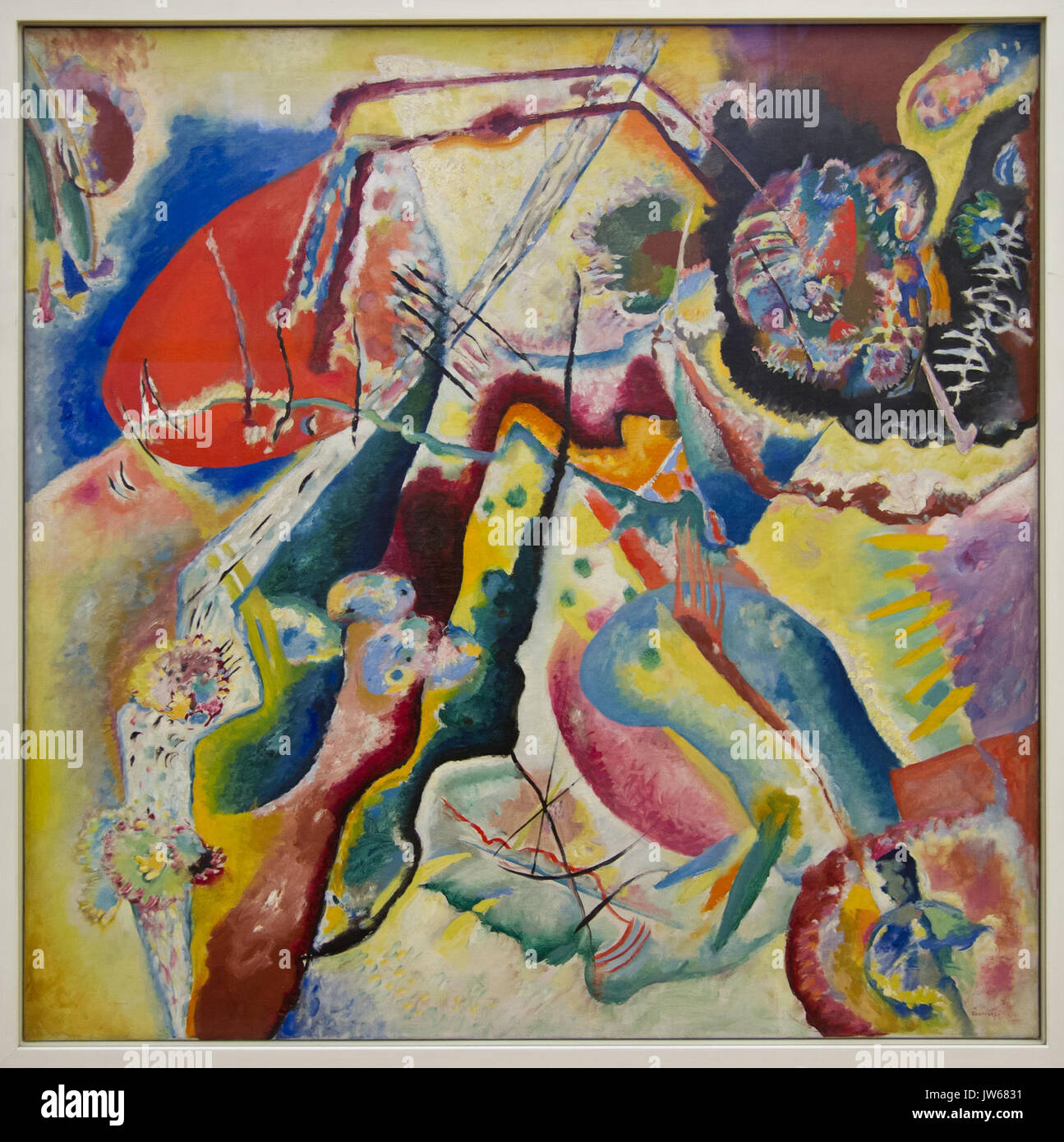 Kandinsky Bild mit rotem Fleck Banque D'Images Kandinsky Bild mit rotem Fleck Banque D'Images