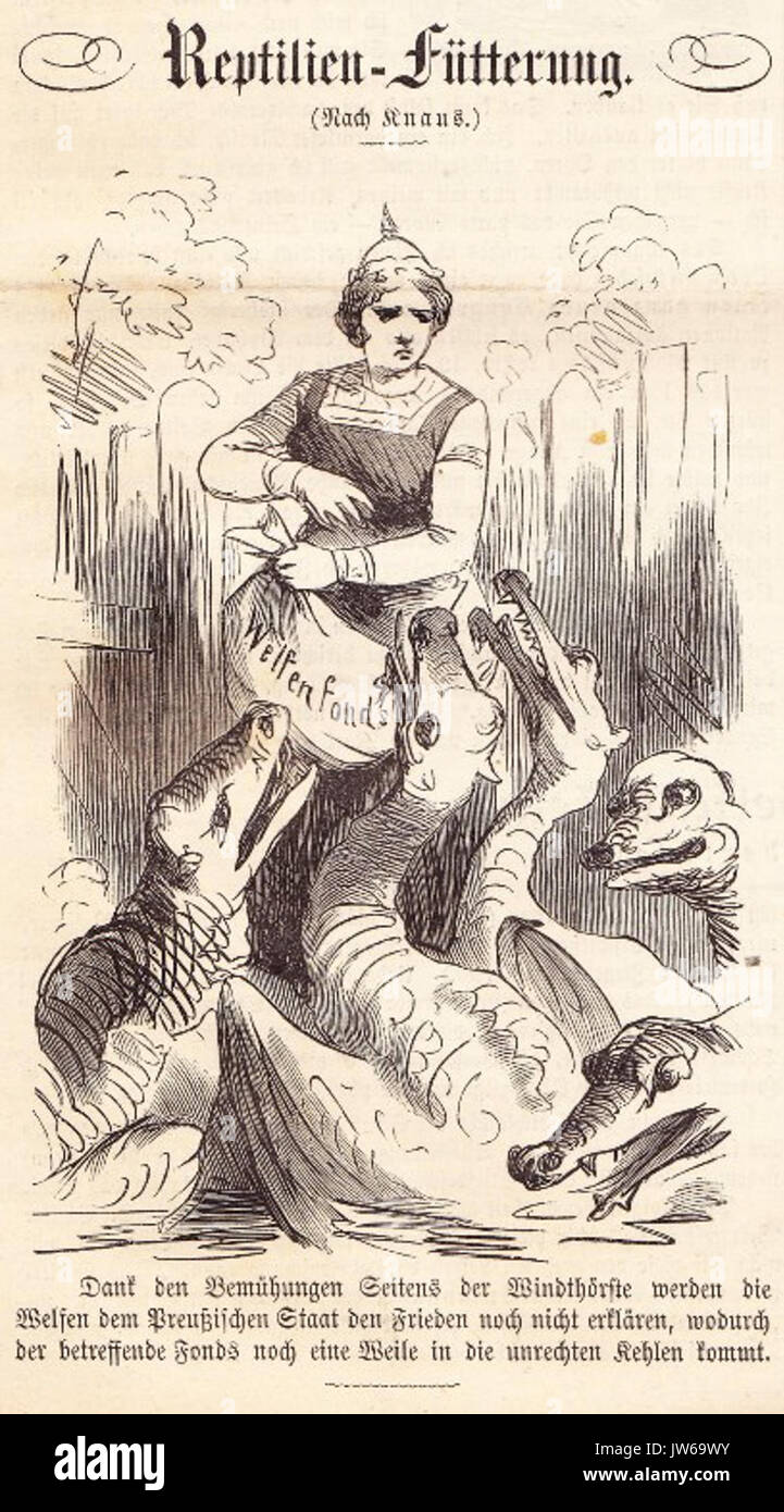 Fuetterung Reptilien (caricature) Banque D'Images
