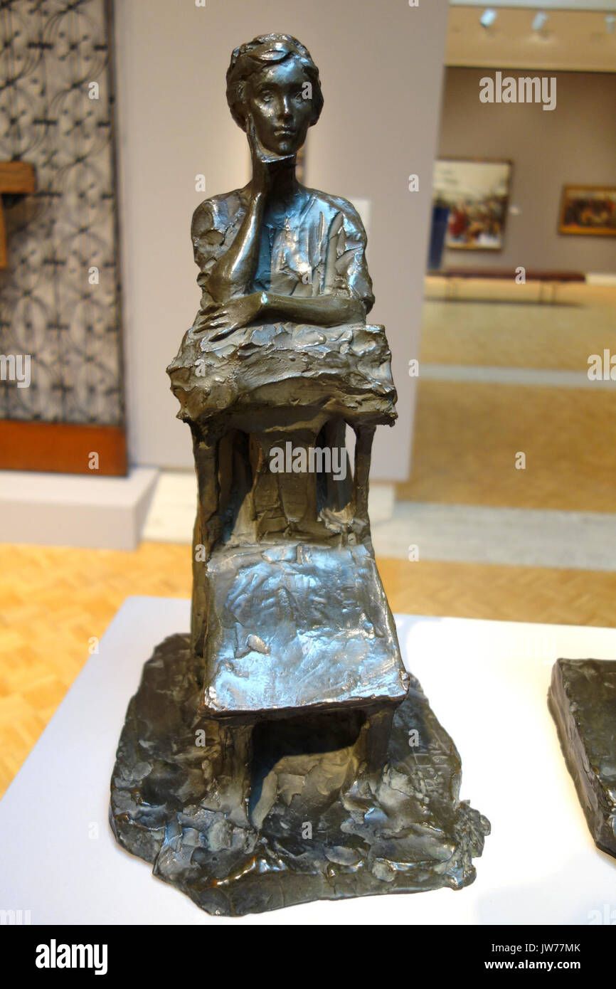 Charles R Grue et Josephine Crane Bradley par Paul Troubetzkoy, 1912, bronze coulé, figure 2 Musée d'Art Chazen DSC02451 Banque D'Images