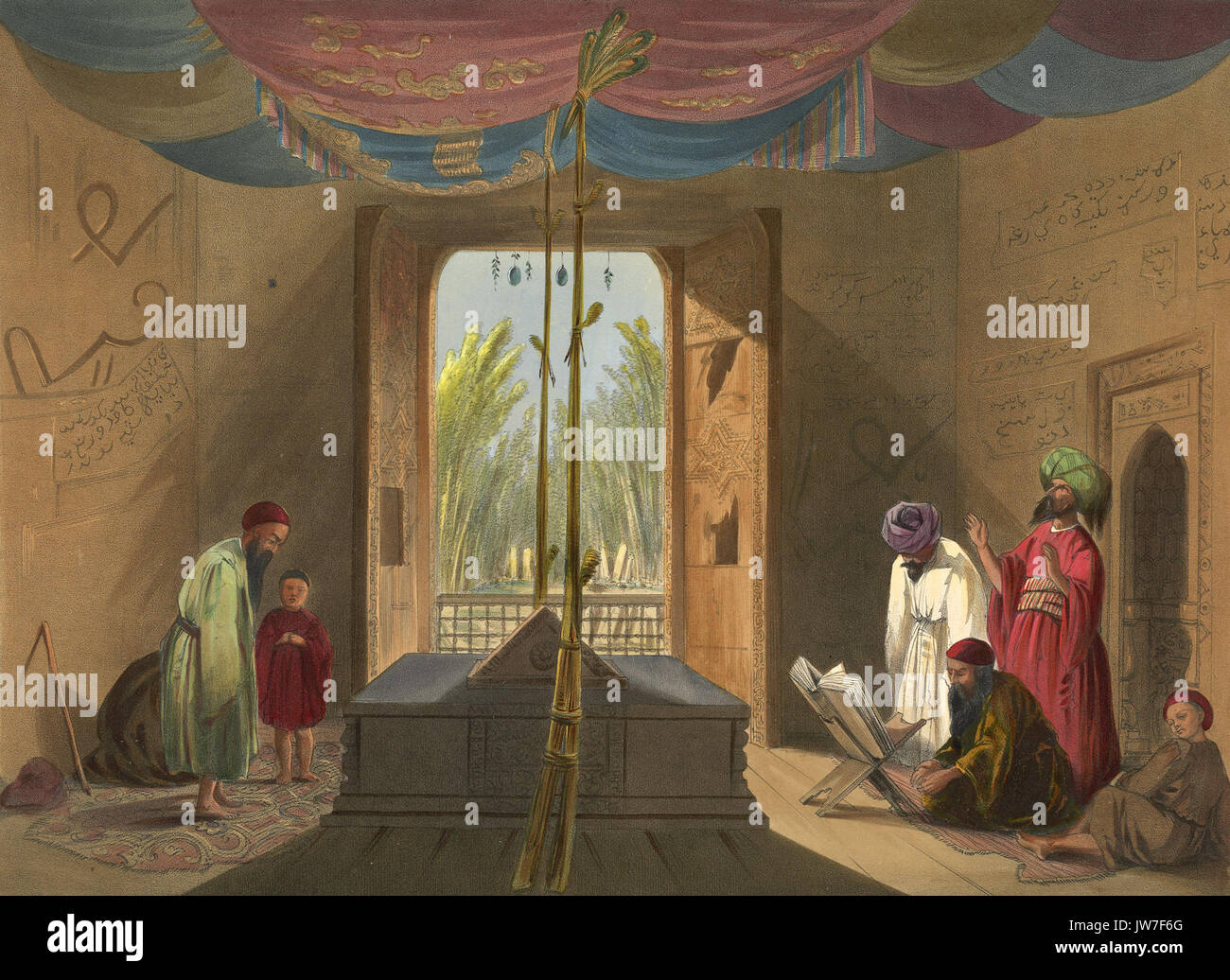 Tombe du Sultan Mahmud de Ghazni en 1839 40 Banque D'Images