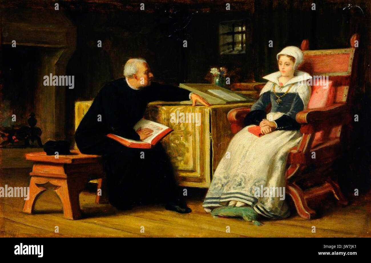 Lady Jane Grey dans la tour yeames Banque D'Images