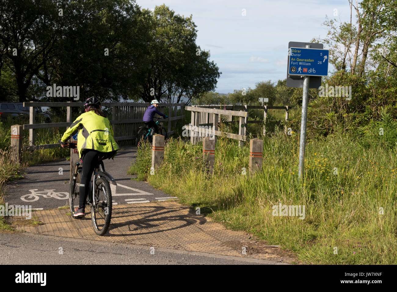 Randonnée à Vélo 78 au sud de Fort William Banque D'Images