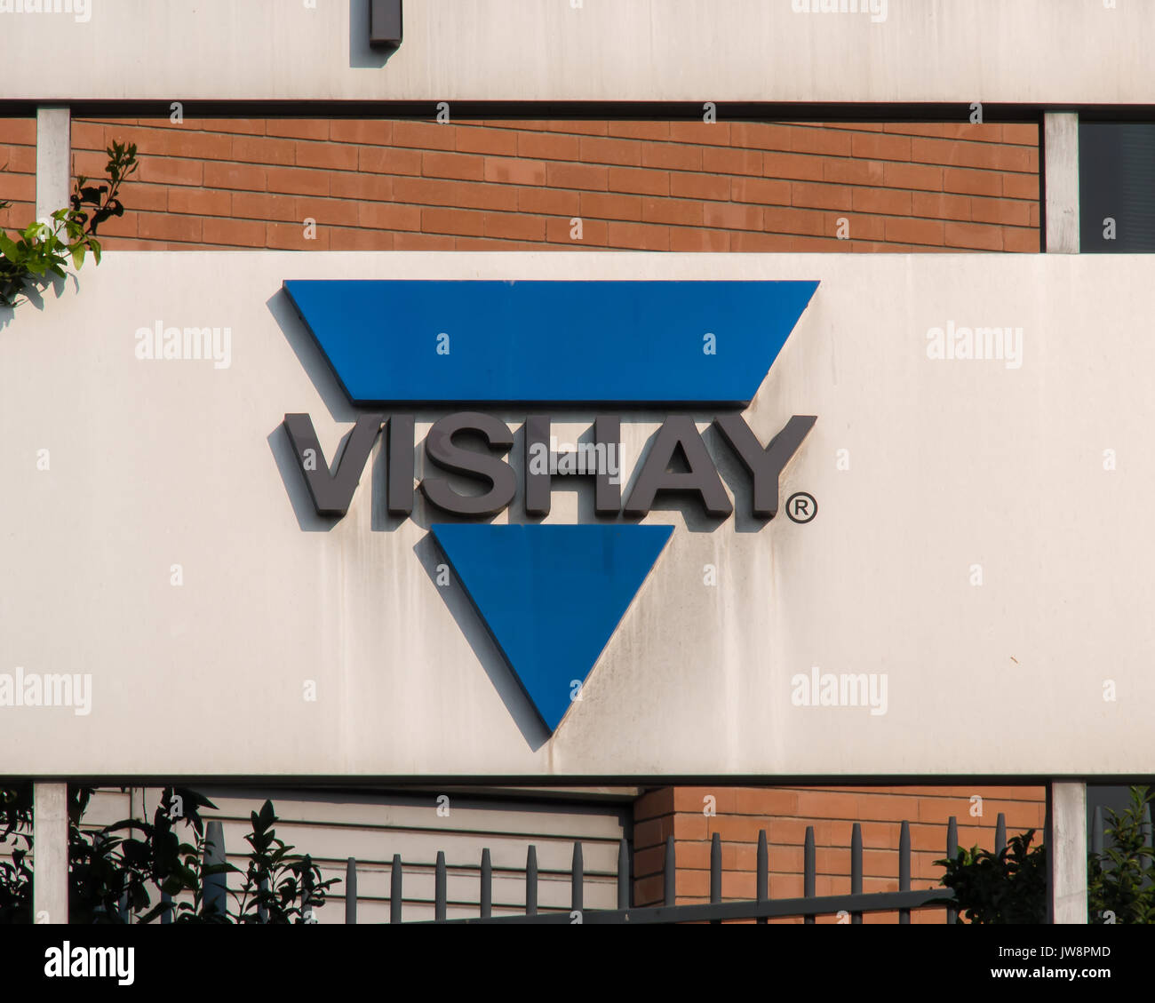 Petah Tikva, Israël. Le 11 août 2017. Siège social de la société Vishay Israël. Banque D'Images