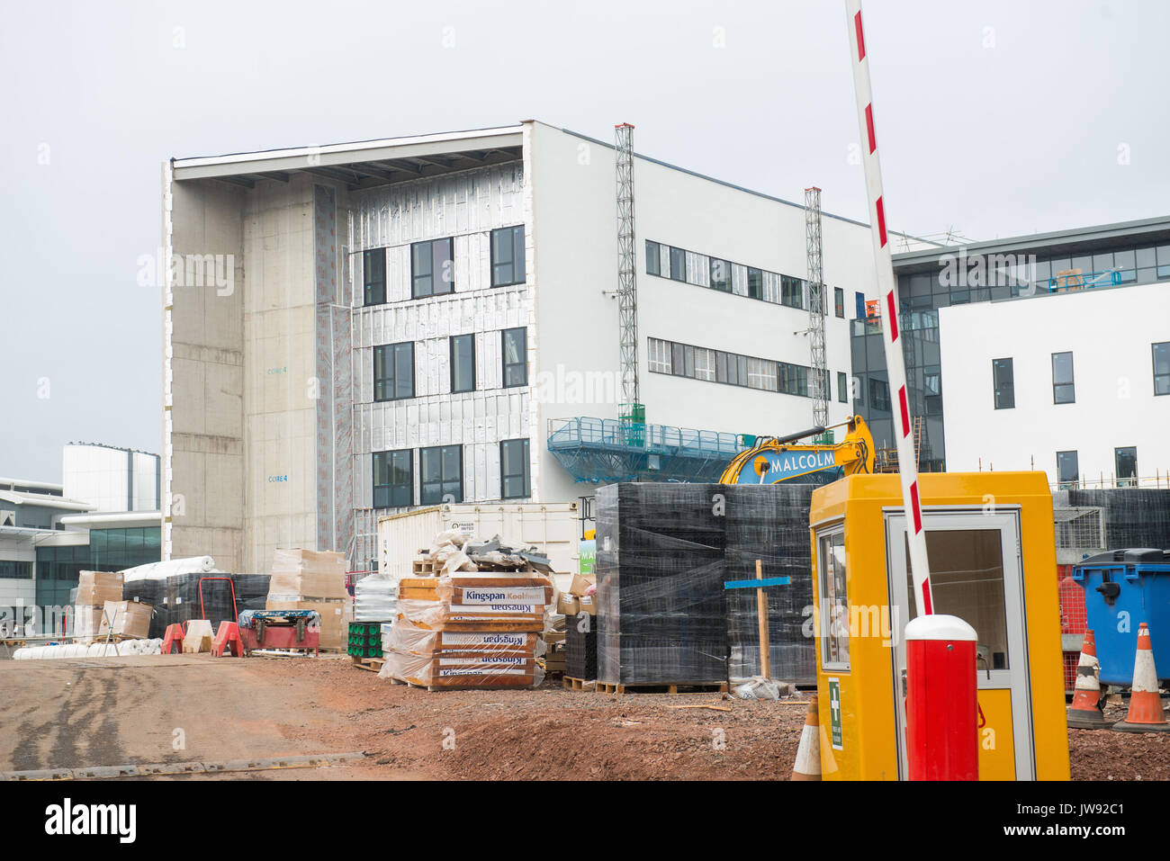 GVs du bâtiment travaux sur le nouveau Royal Hospital for Sick Children à Little France Banque D'Images