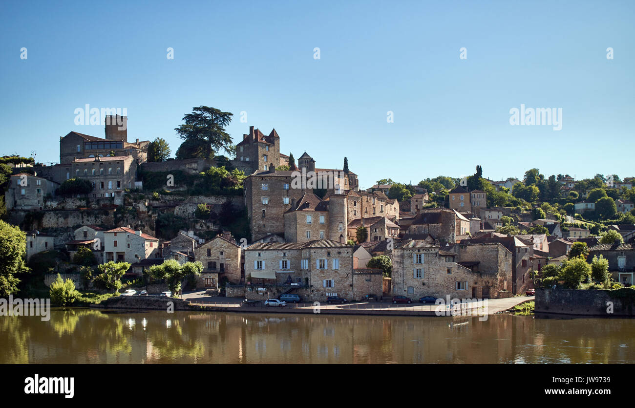 L'Europe, la France, l'Occitanie, Lot, Puy l'Evêque ville le long de la rivière Lot, cité médiévale Banque D'Images