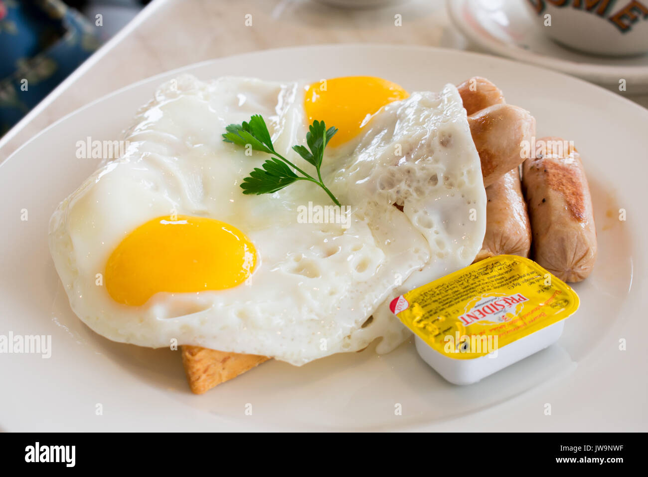 Tous les jours le petit-déjeuner situé dans Dome Cafe, Genting Premium Outlets, Malaisie Banque D'Images