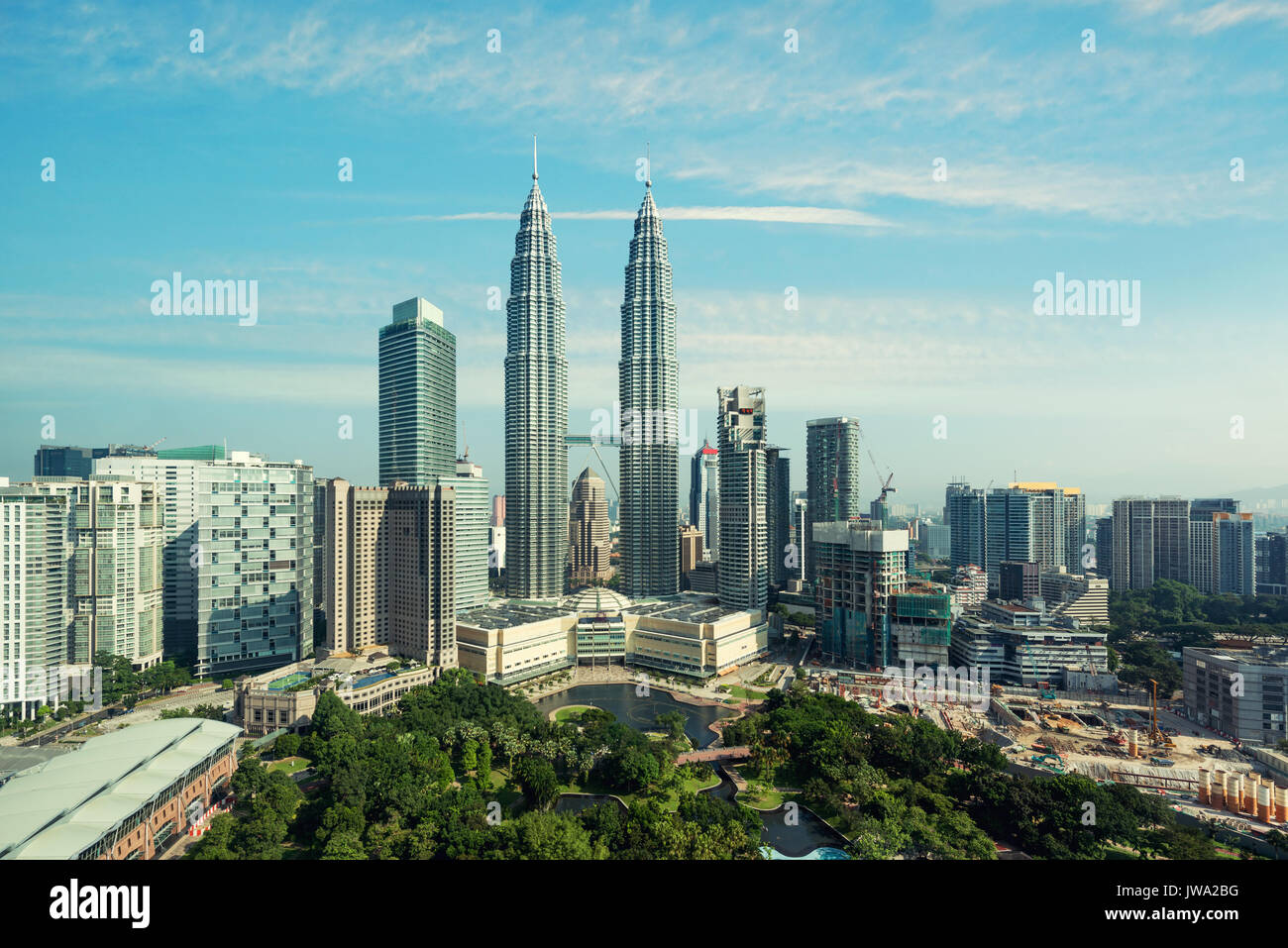 Kuala lumpur skyline le matin, de la Malaisie, Kuala Lumpur est la capitale de la Malaisie Banque D'Images