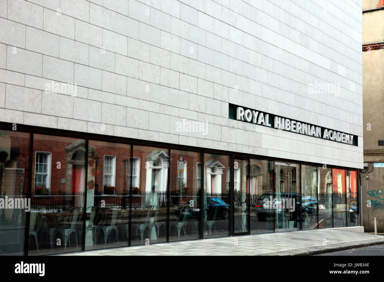 Royal Hibernian Academy (RRS), l'institution d'art irlandais, Ely Place, Dublin 2 Banque D'Images