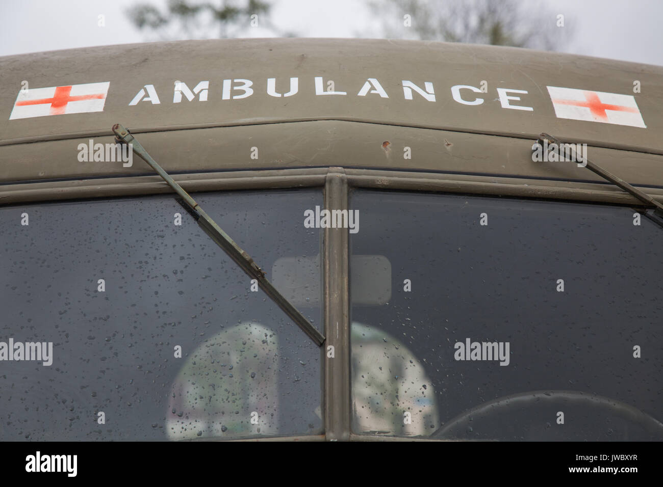 Ambulance militaire Vintage-NOUS Banque D'Images