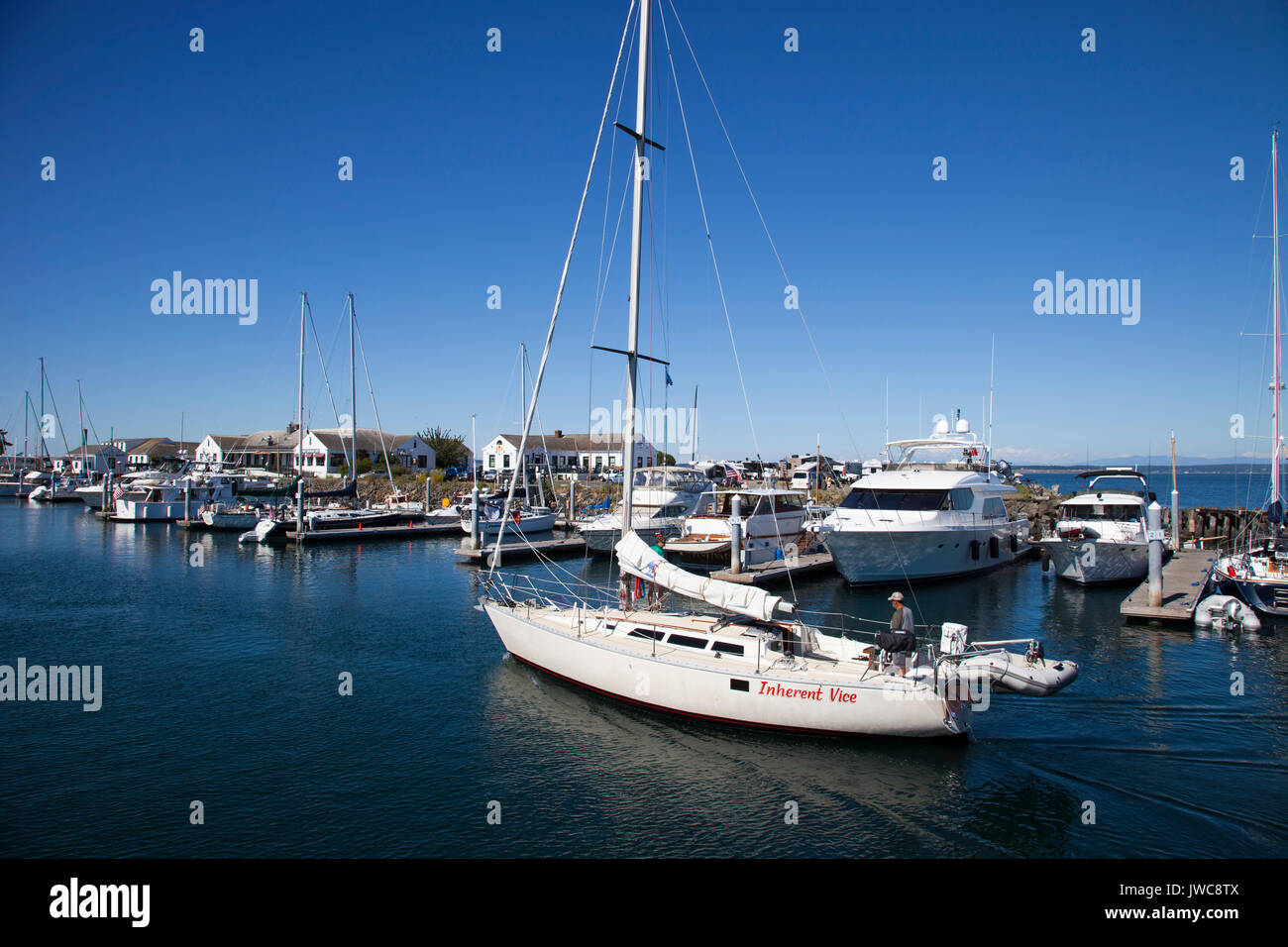 Hudson Point Marina, Port Townsend, État de Washington, USA, Amérique Latine Banque D'Images