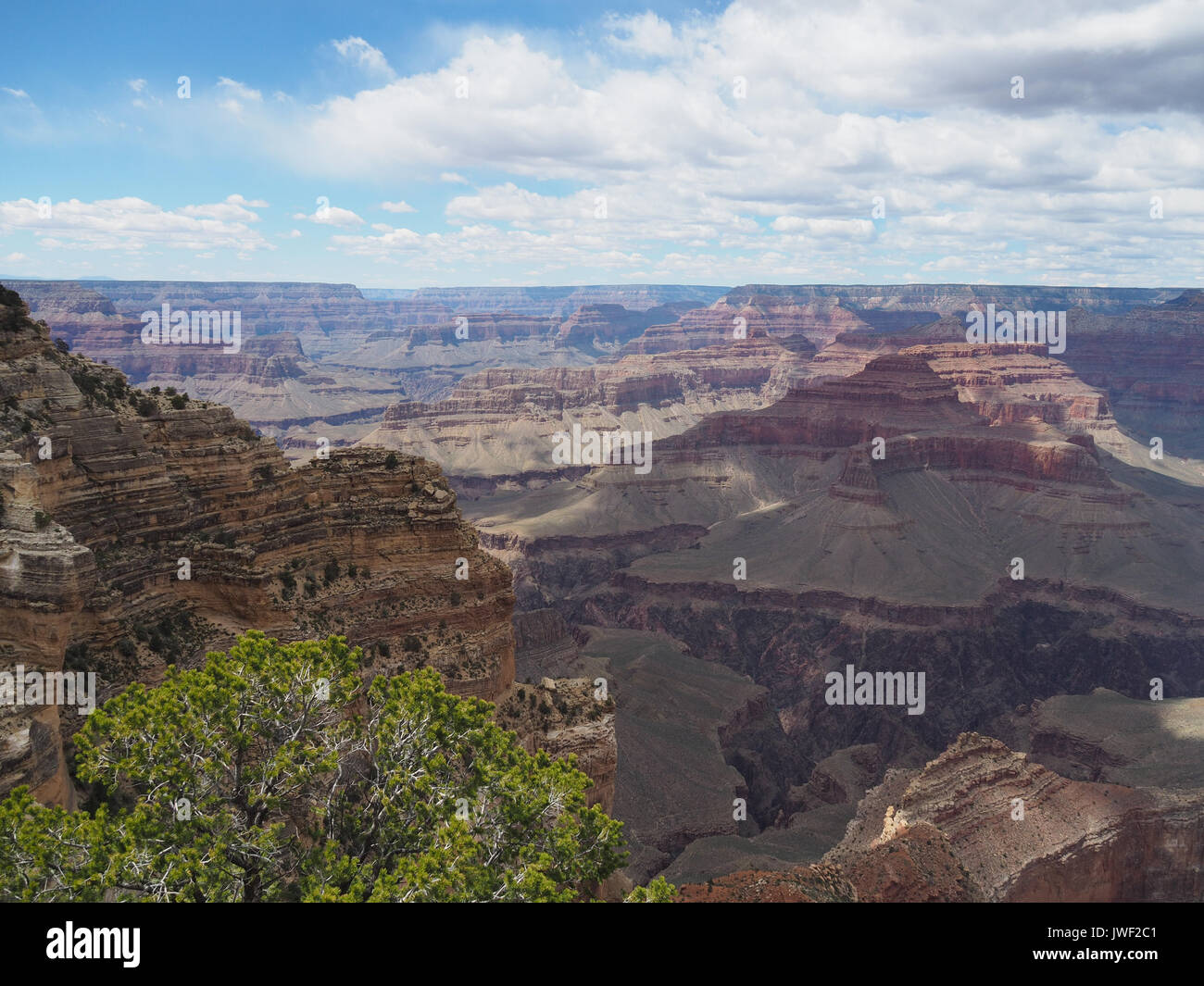 Belle vue sur le Grand Canyon South Rim à partir de Banque D'Images