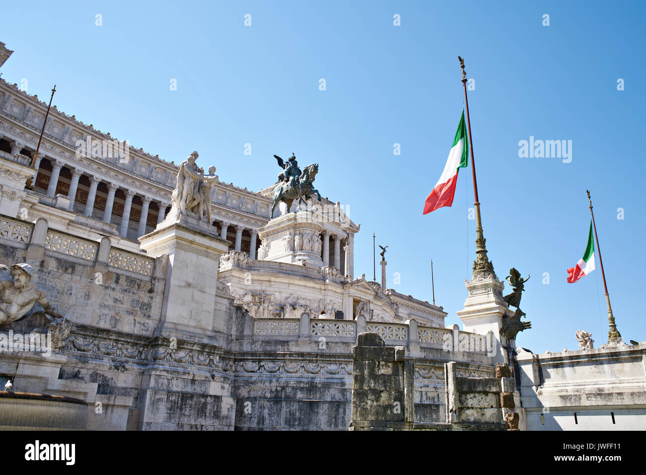 Altare della Patria comme autel de la patrie comme Monumento Nazionale a Vittorio Emanuele II ou Vittoriano Banque D'Images