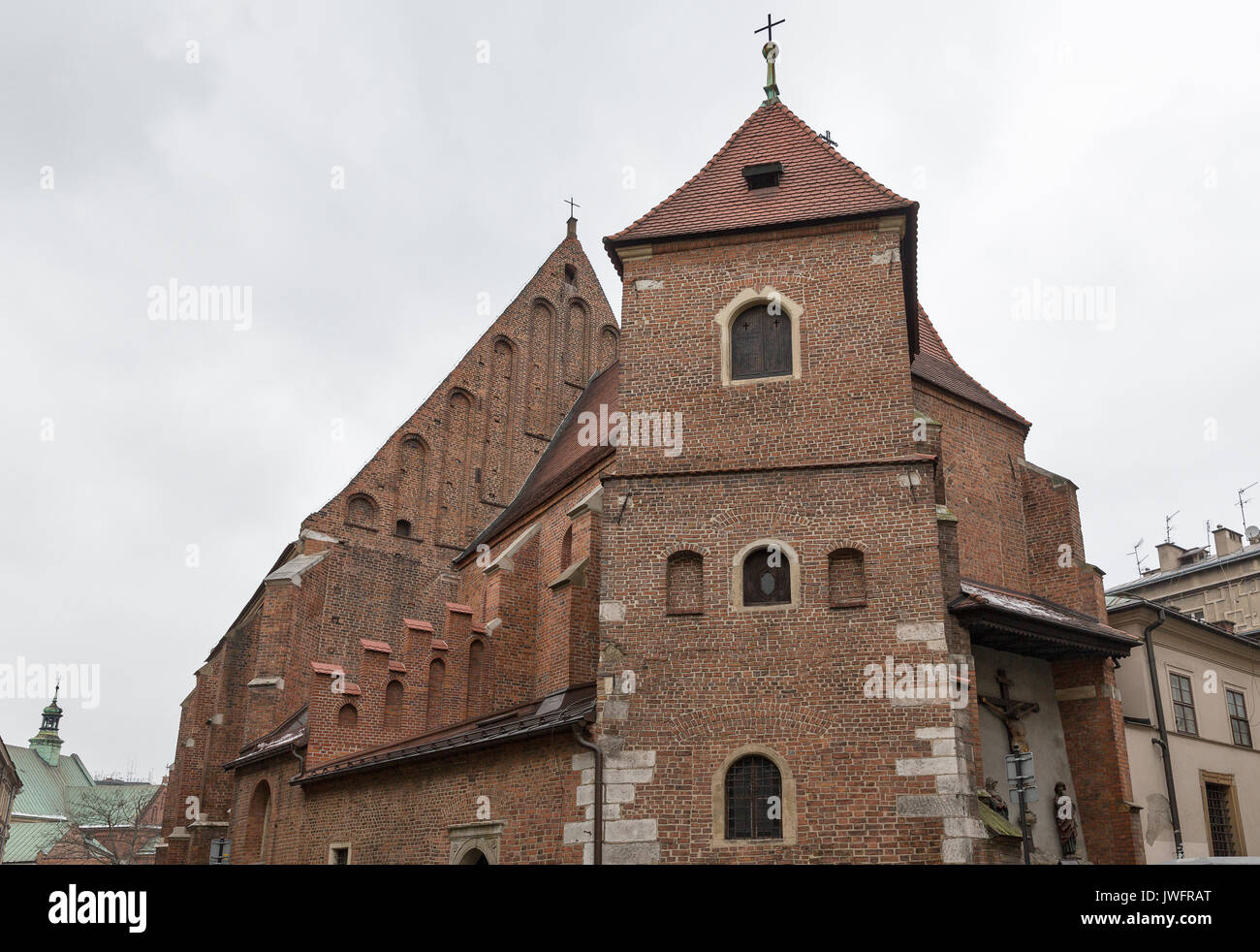 Église de St Marc l'Évangéliste dans la vieille ville de Cracovie, Pologne. Banque D'Images