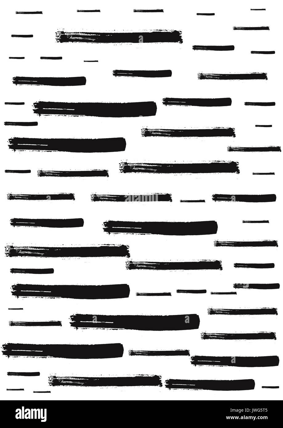 Course à la main noire sur fond blanc. Un modèle utilisé pour le textile, papier peint, papier d'emballage, site web Banque D'Images