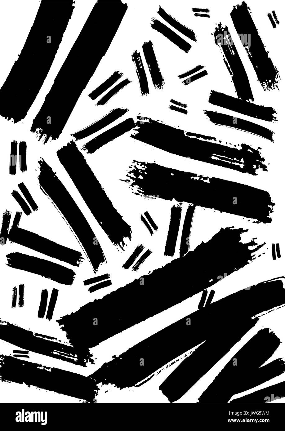 Course à la main noire sur fond blanc. Un modèle utilisé pour le textile, papier peint, papier d'emballage, site web Banque D'Images