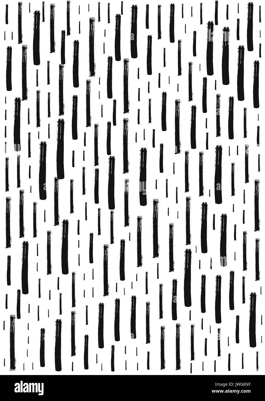 Course à la main noire sur fond blanc. Un modèle utilisé pour le textile, papier peint, papier d'emballage, site web Banque D'Images