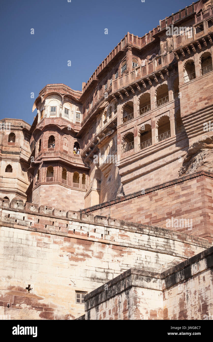 Mehrangarh Fort de Jodhpur, rjasthan, Inde Banque D'Images