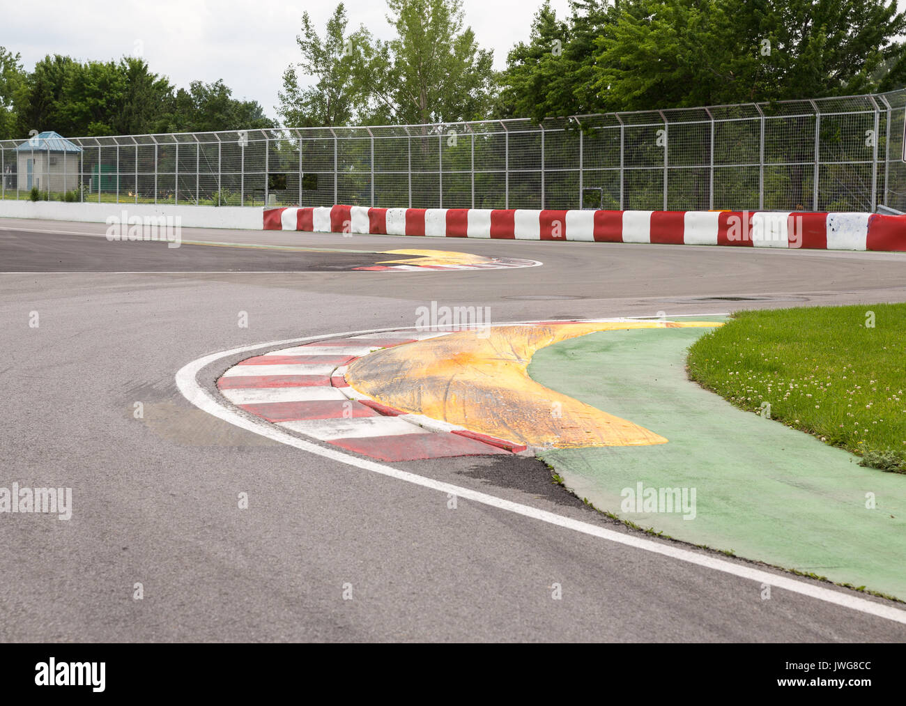 Circuit Gilles Villeneuve à Montréal Québec Canada Le parc jean-drapeau Banque D'Images