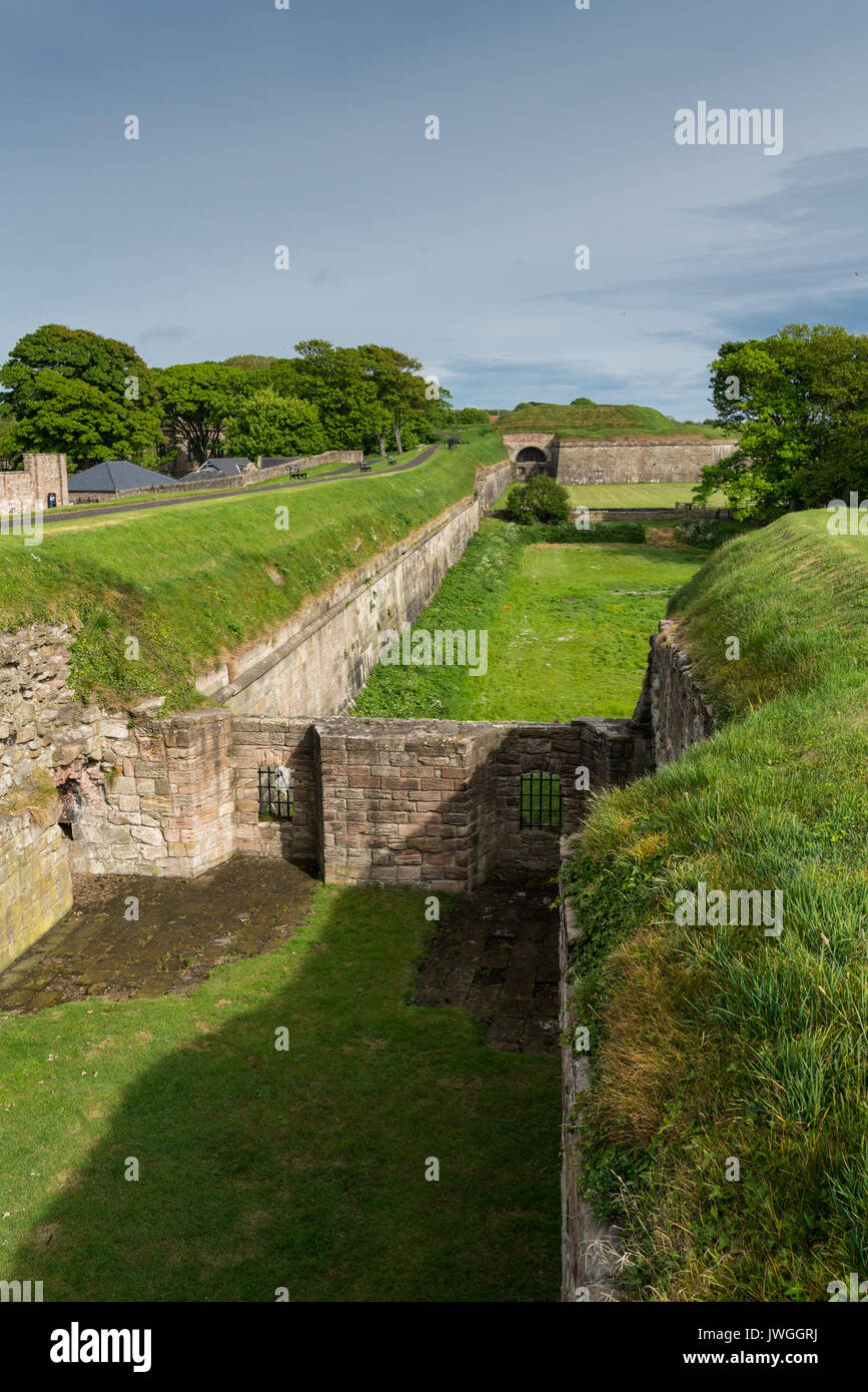 La Ville de Berwick sur la frontière entre l'Angleterre et l'Écosse, a changé de mains plusieurs fois et a donc été très fortifiée. Ces défenses ont été Banque D'Images