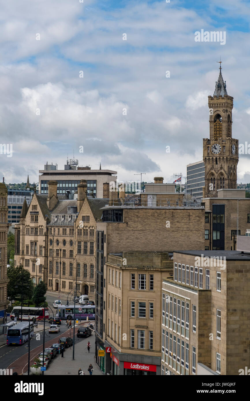La merveilleuse ville de Bradford, West Yorkshire, tourné à l'été 2017 Banque D'Images