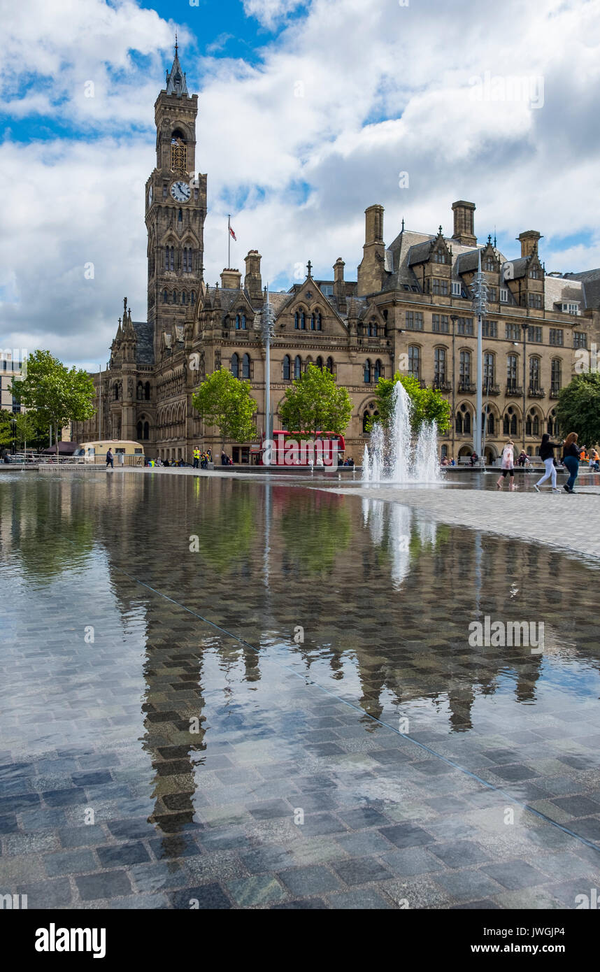 La merveilleuse ville de Bradford, West Yorkshire, tourné à l'été 2017 Banque D'Images