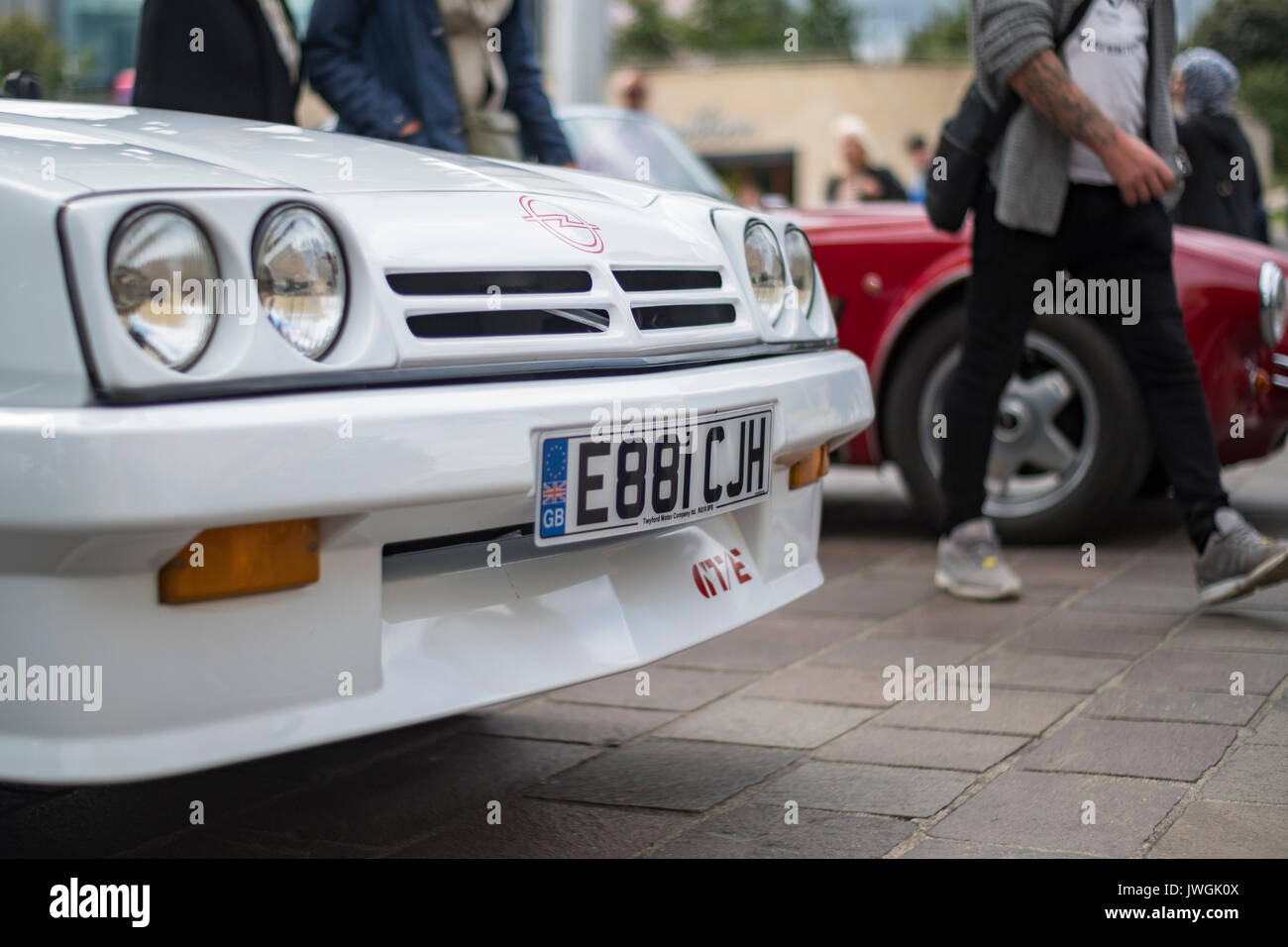 Parfait menthe opal manta gte voiture rallye à partir des années 1980, représentée à l'Assemblée bradford classic car show en 2017 Banque D'Images