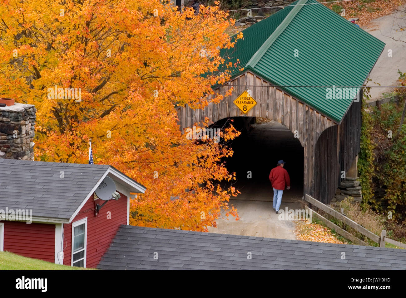 L'automne, Waterville, VT, Vermont Banque D'Images