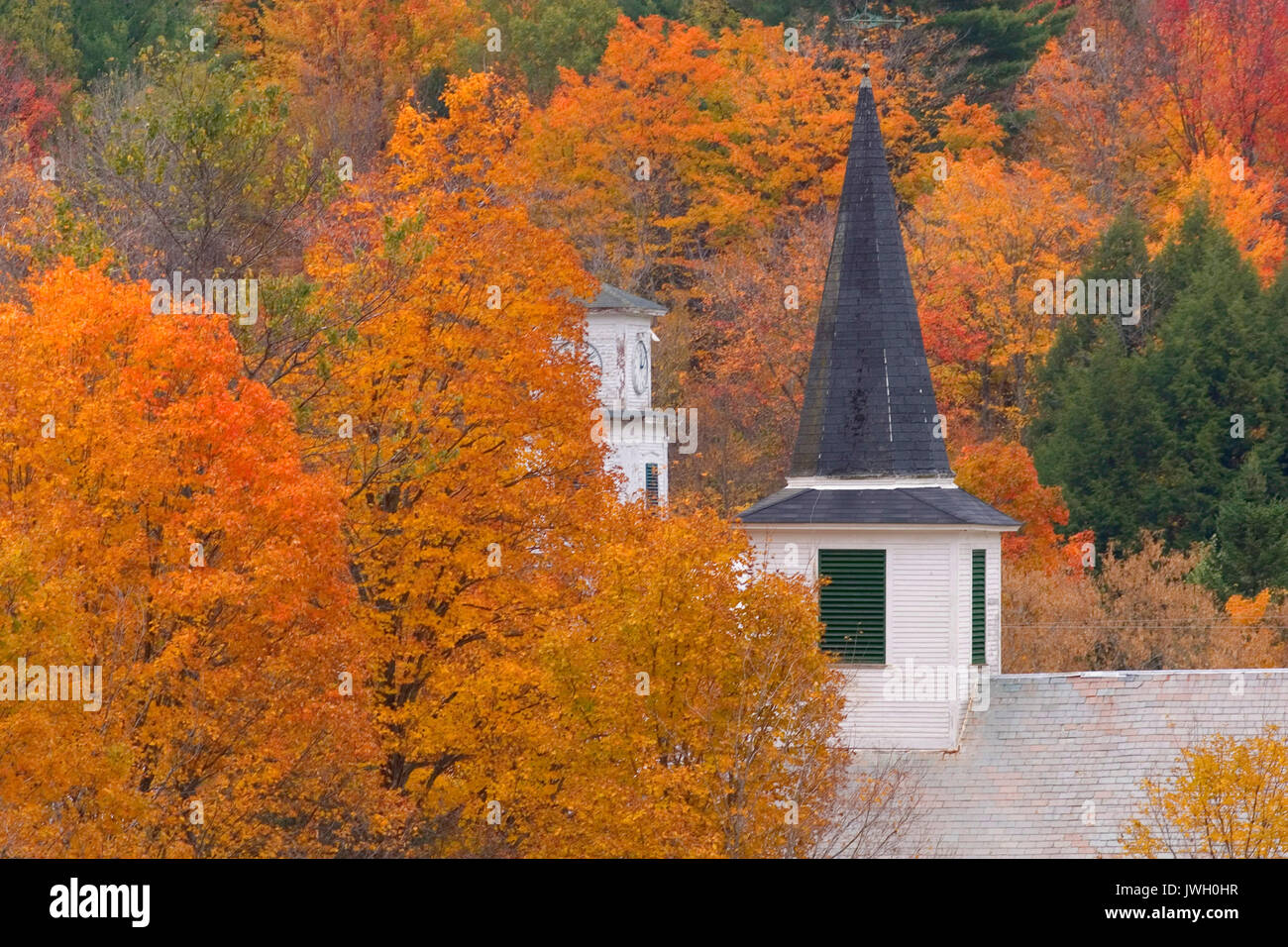 L'automne, Waterville, VT, Vermont Banque D'Images