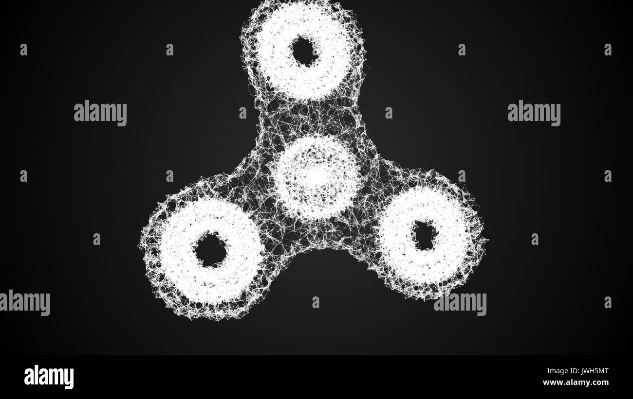Spinner Plexus s'agiter. Arrière-plan de la technologie Banque D'Images
