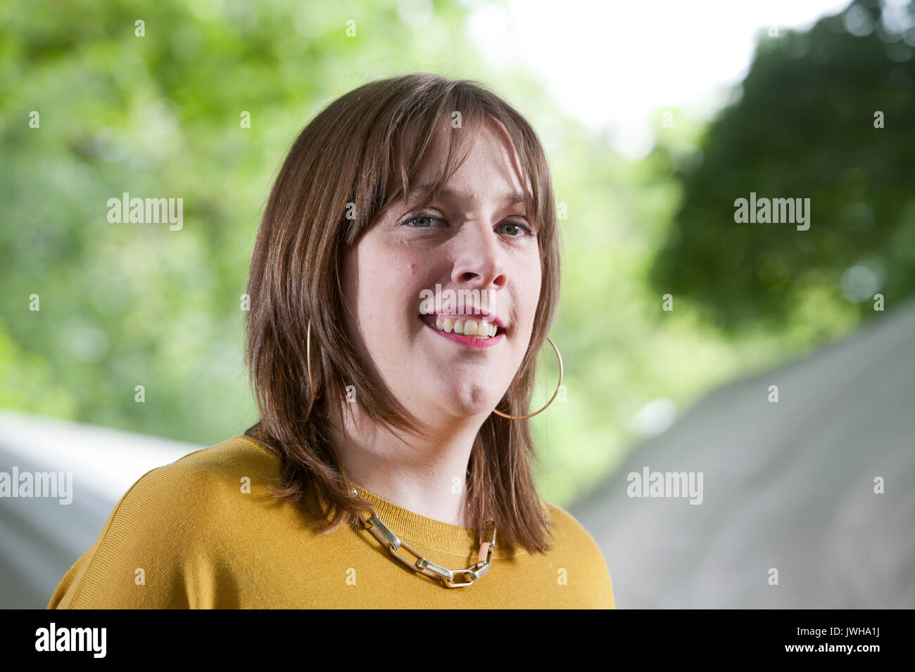 Edinburgh, Royaume-Uni. 12 août 2017. Jess Phillips, le parti travailliste britannique, homme politique et auteur, apparaissant à l'Edinburgh International Book Festival. Gary Doak / Alamy Live News Banque D'Images