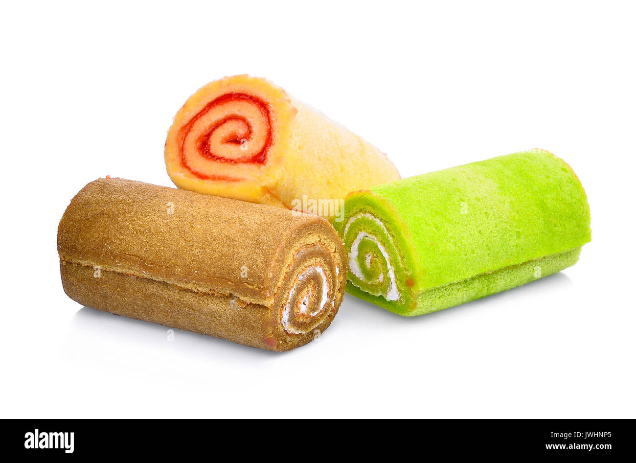 Mini rouleau bourrage isolé sur fond blanc Banque D'Images