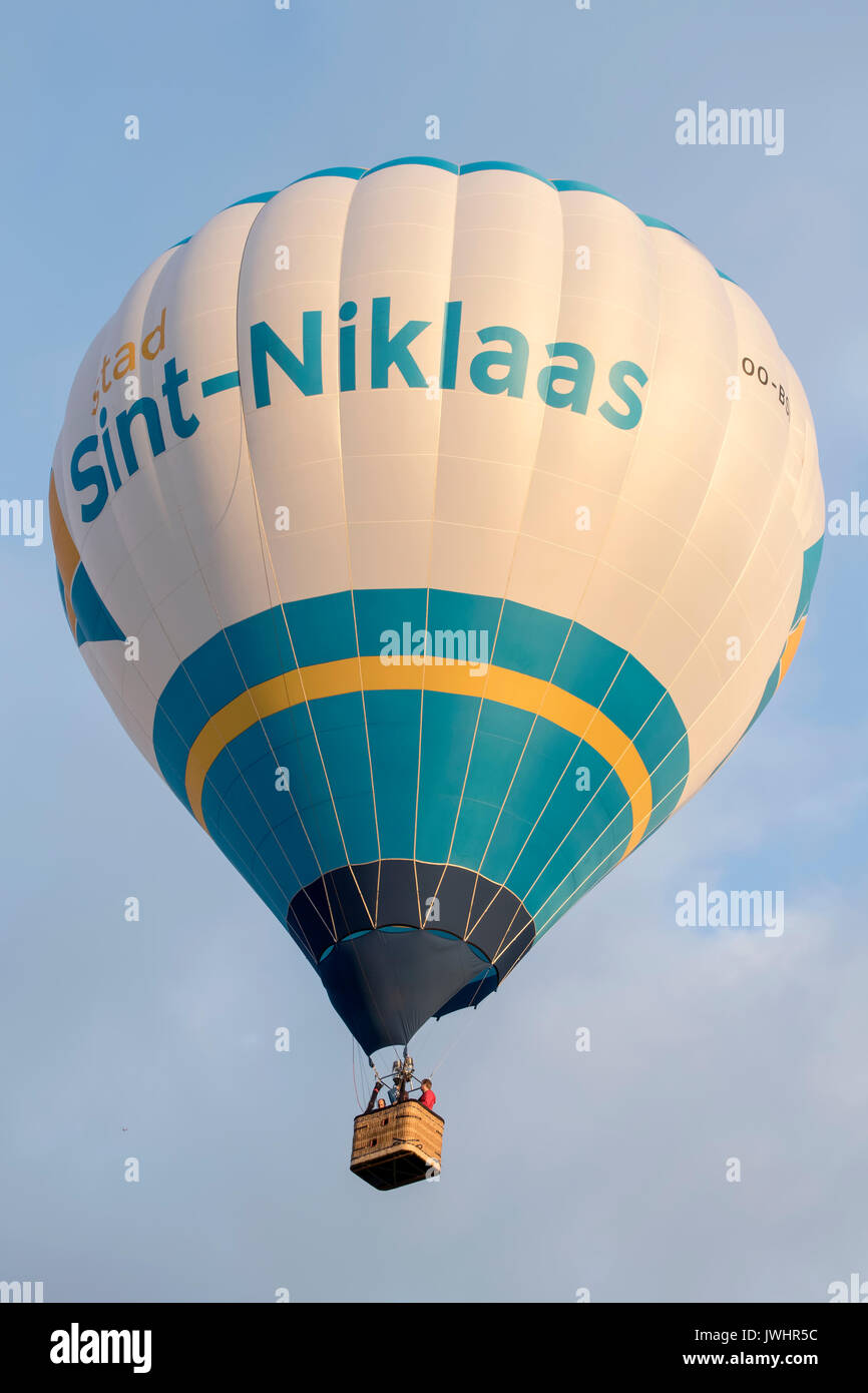 OO-BNT Cameron N-160 Saint-Nicolas à Bristol International Balloon Fiesta 2017 tenue à Ashton Court Estate à Bristol, Angleterre. Banque D'Images