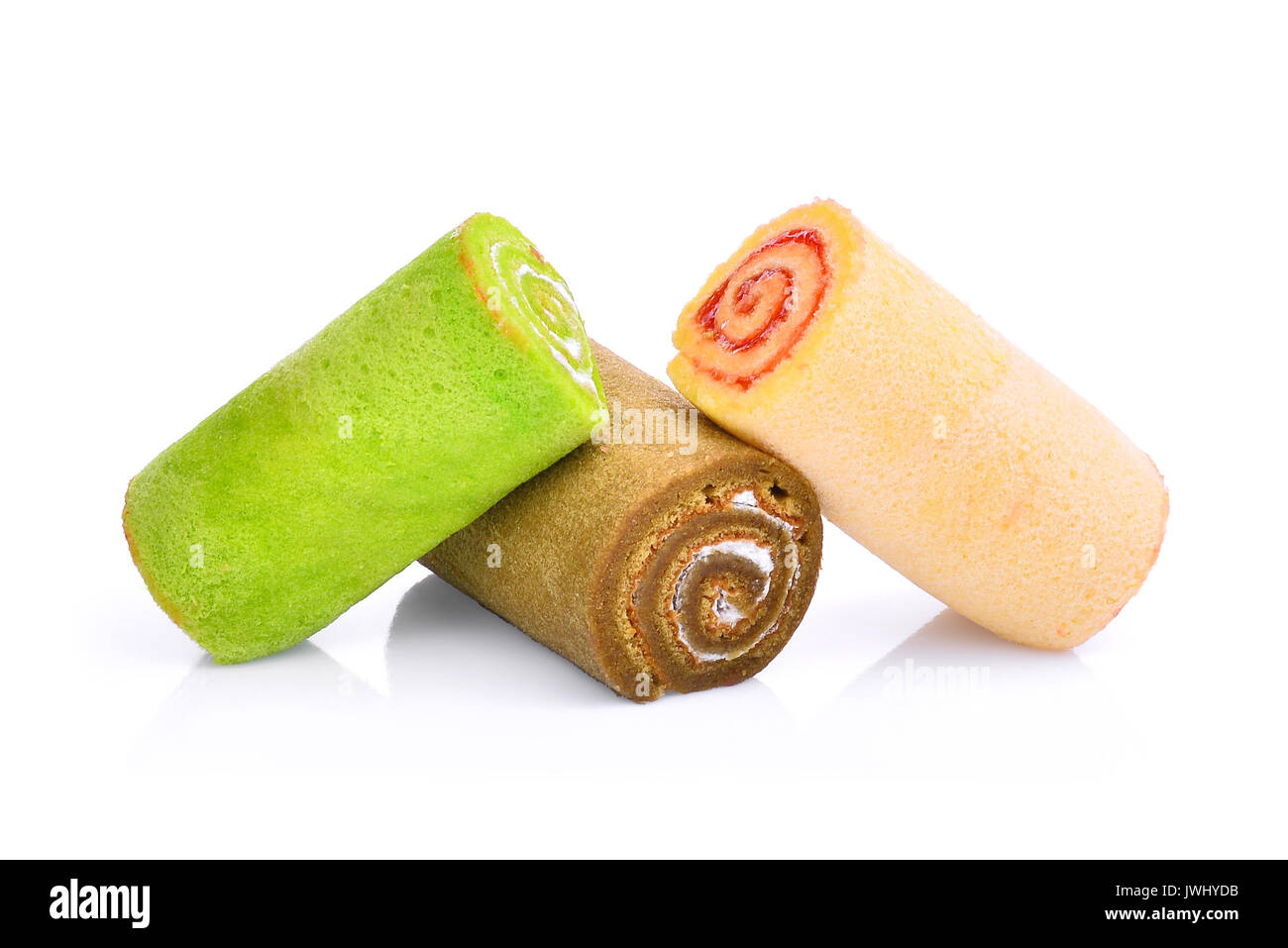 Mini rouleau bourrage isolé sur fond blanc Banque D'Images