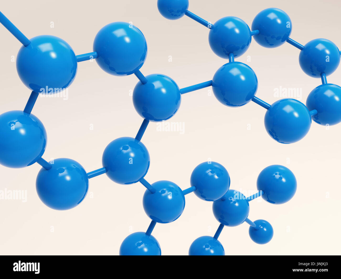 Le rendu 3D structure molécule circulaire Banque D'Images