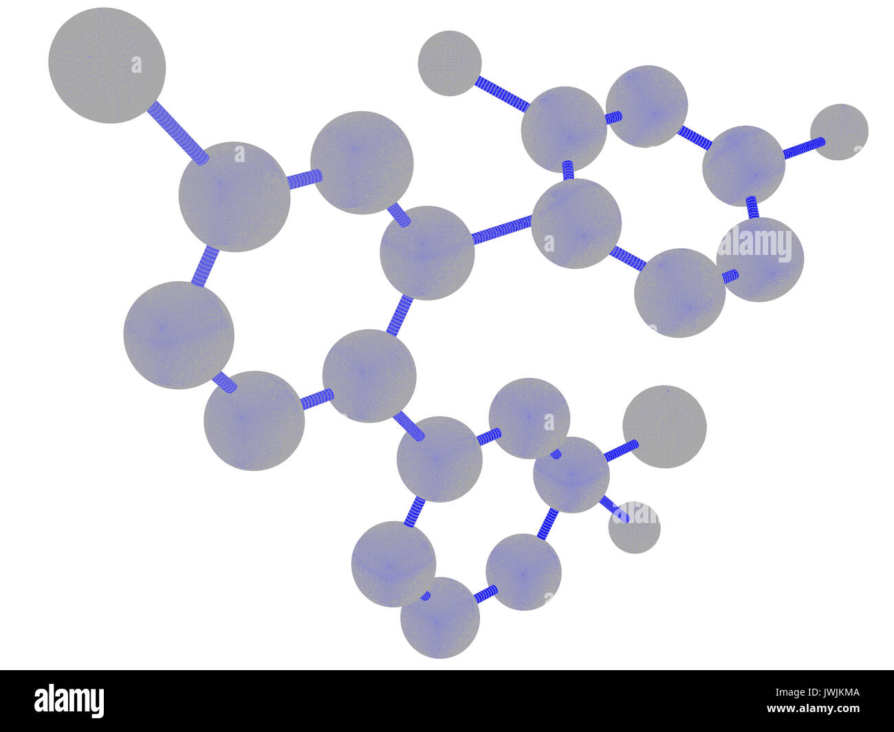 Le rendu 3D structure molécule circulaire Banque D'Images