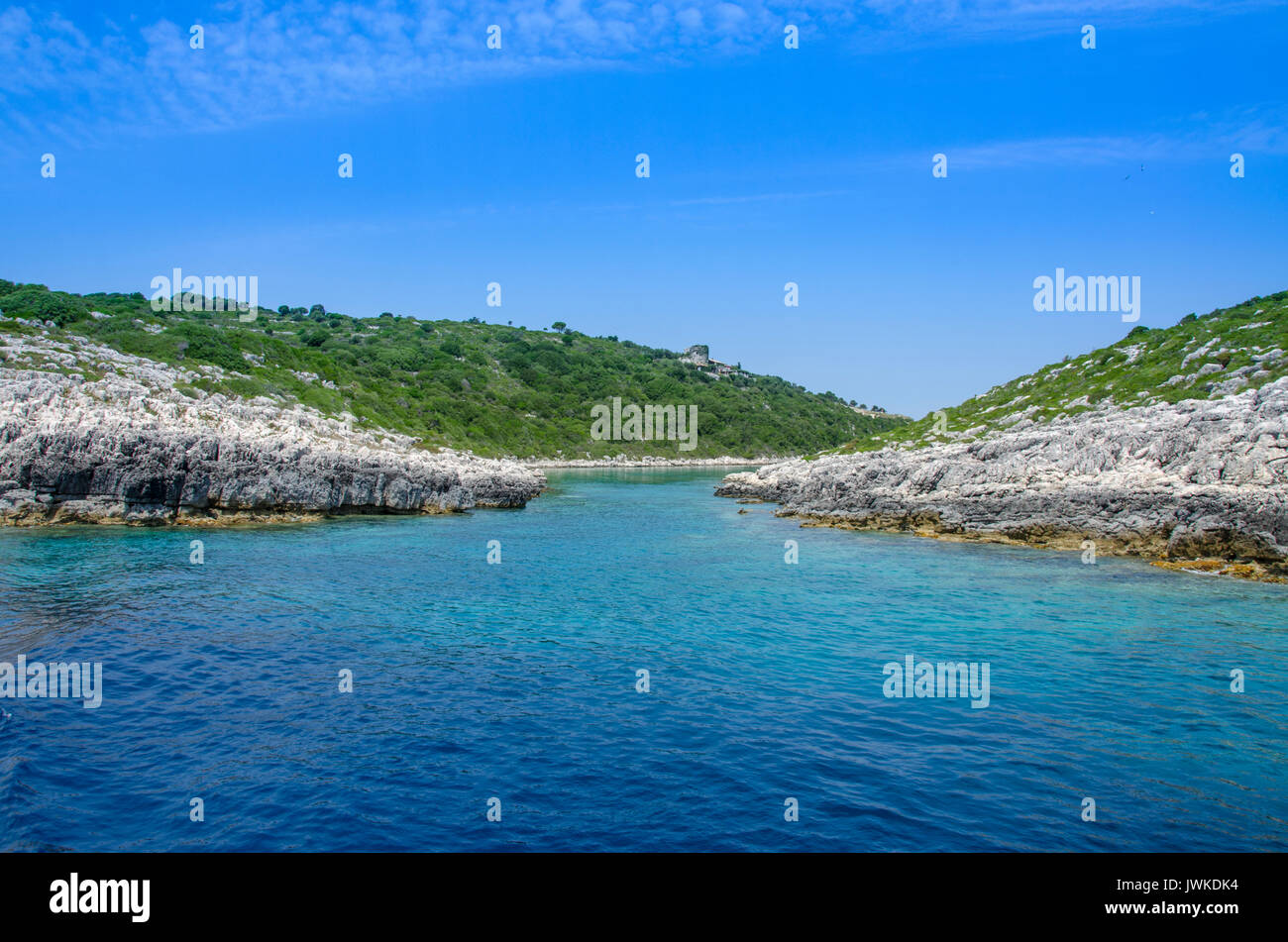 L'île de Paxos - Grèce - Mer Ionienne Banque D'Images